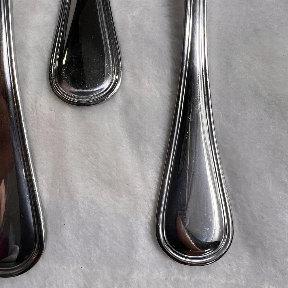 Oneida Tress Hollis 6 Stainless Dinner Forks - Flatware Glossy Replacement *see